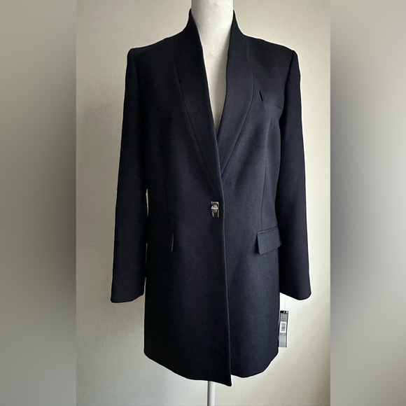 Tahari ASL Jackets & Blazers - TAHARI Navy Long Fit Stretch Professional Blazer Jacket NWT Women’s Size 8